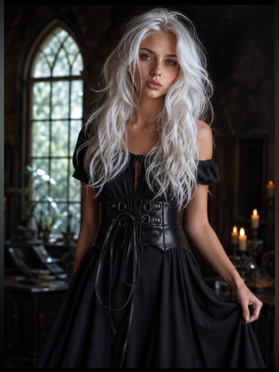 Killstar Bat Faux Leather Corset Belt Large Black NWT main image 2